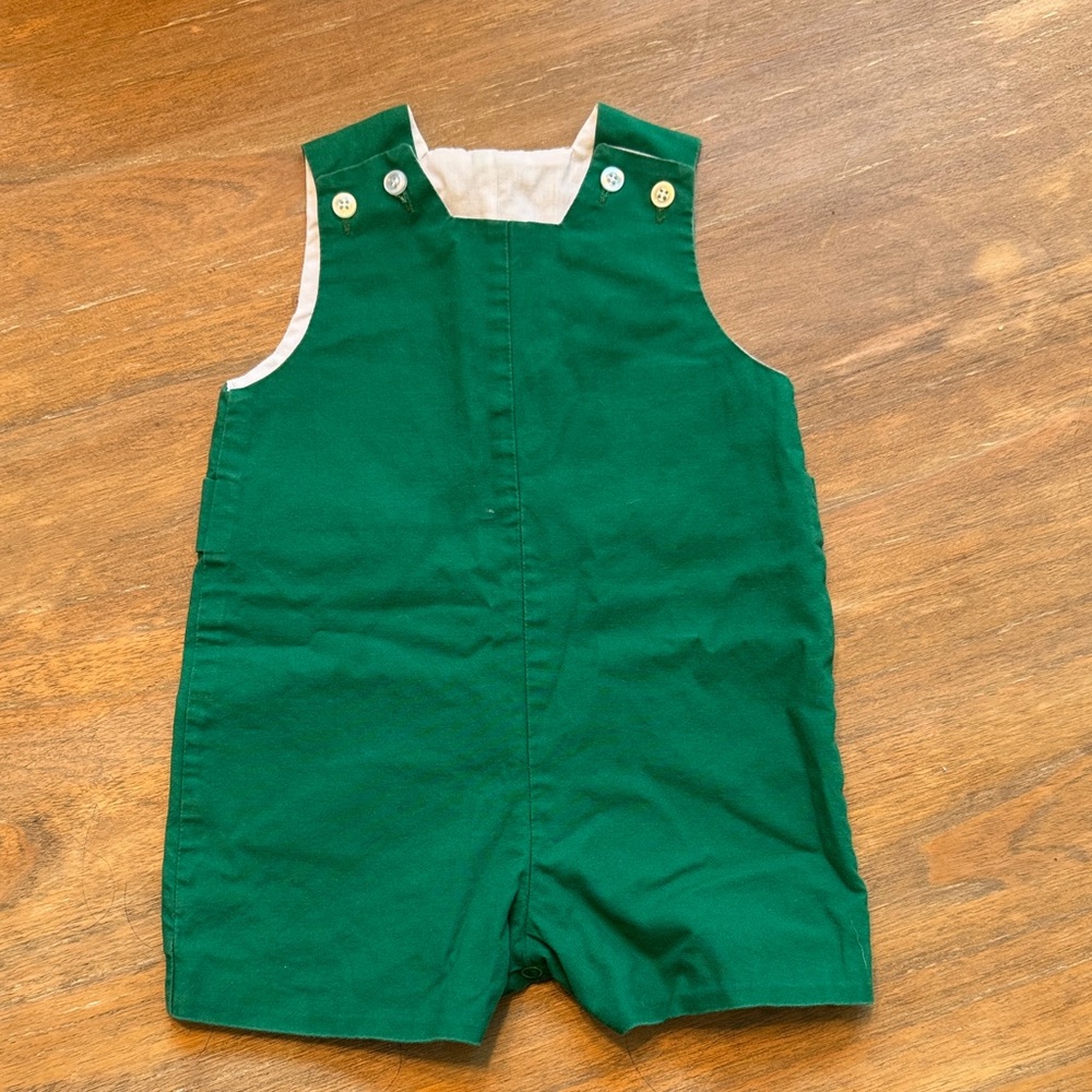 Bailey Boys Green Kids Overalls 9M